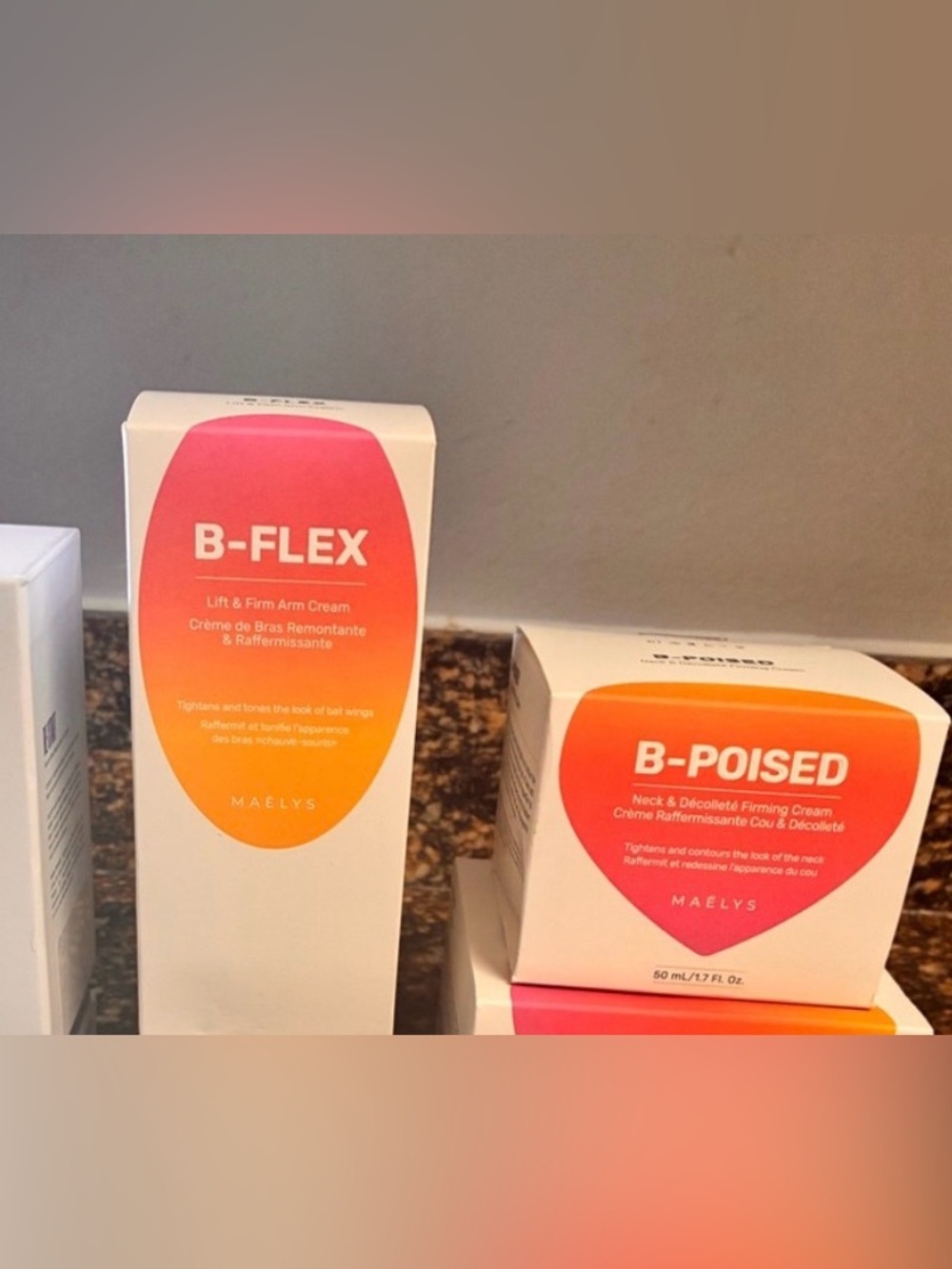 Maelys B-FLEX Lift & Firm Arm Cream + 
B-poised Lift Neck & Décolleté 2 items